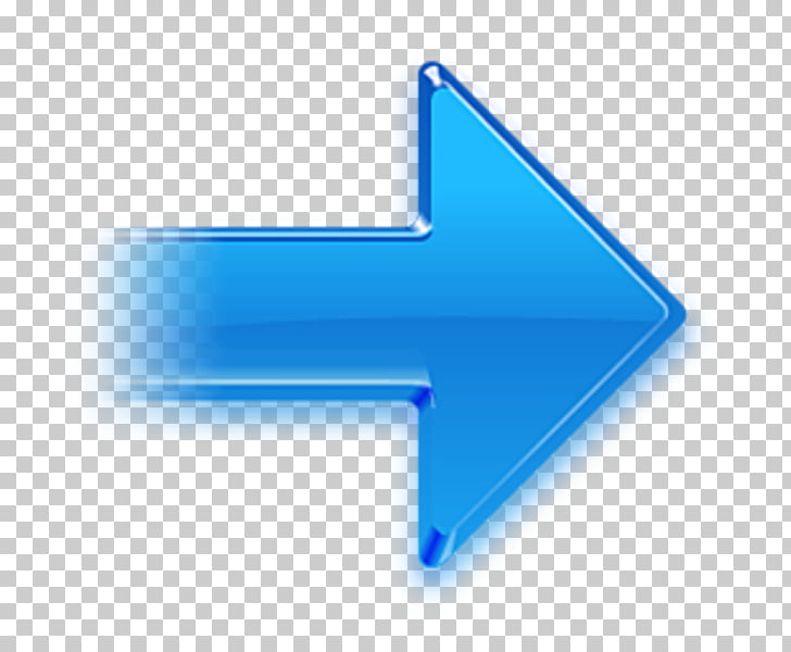 photo of right arrow blue